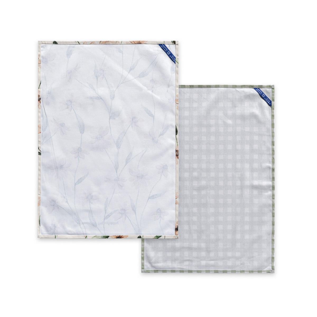 GESCHIRRTUCH (2 tlg) tinny bloom 70x50 cm mehrfarbig - Multicolor, Textil (70/50cm) - Happy Friday