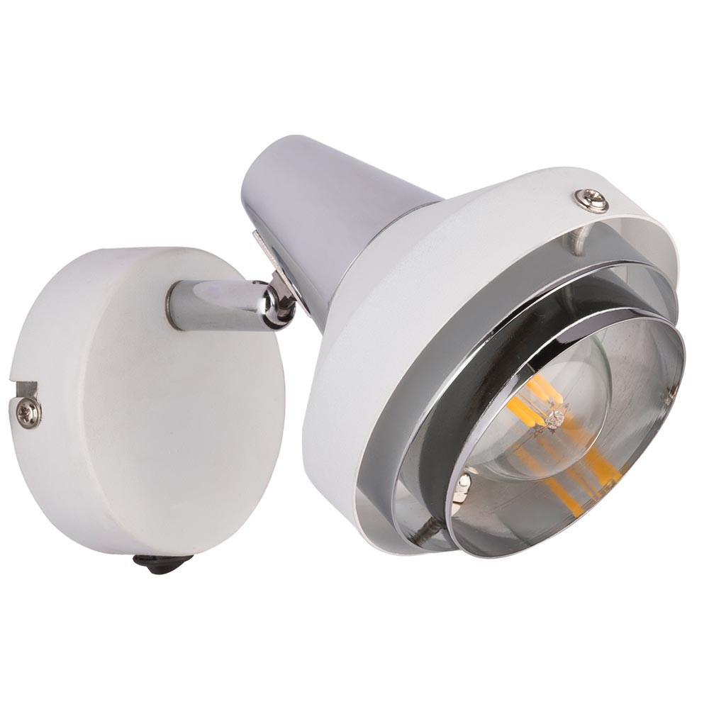 LED WANDLEUCHTE Chrom Weiß Schwenkbar - Weiß, Metall (10/11.5/15cm)