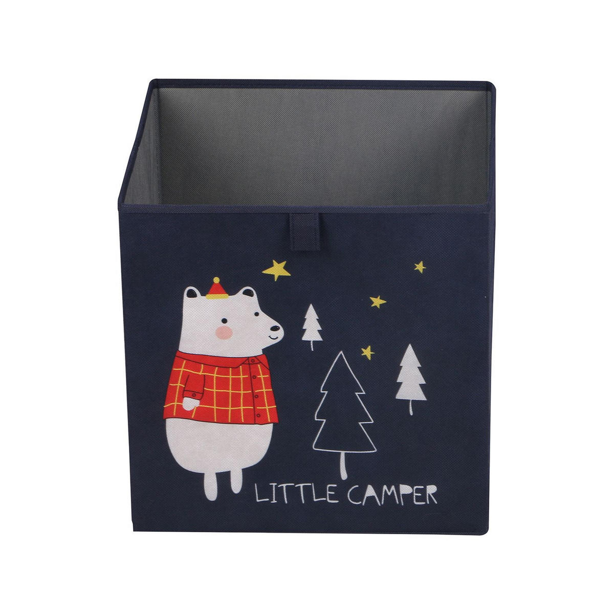 FALTBOX BEAR-2 2ER-SET - Dunkelblau, Textil (32/32/32cm) - IDIMEX