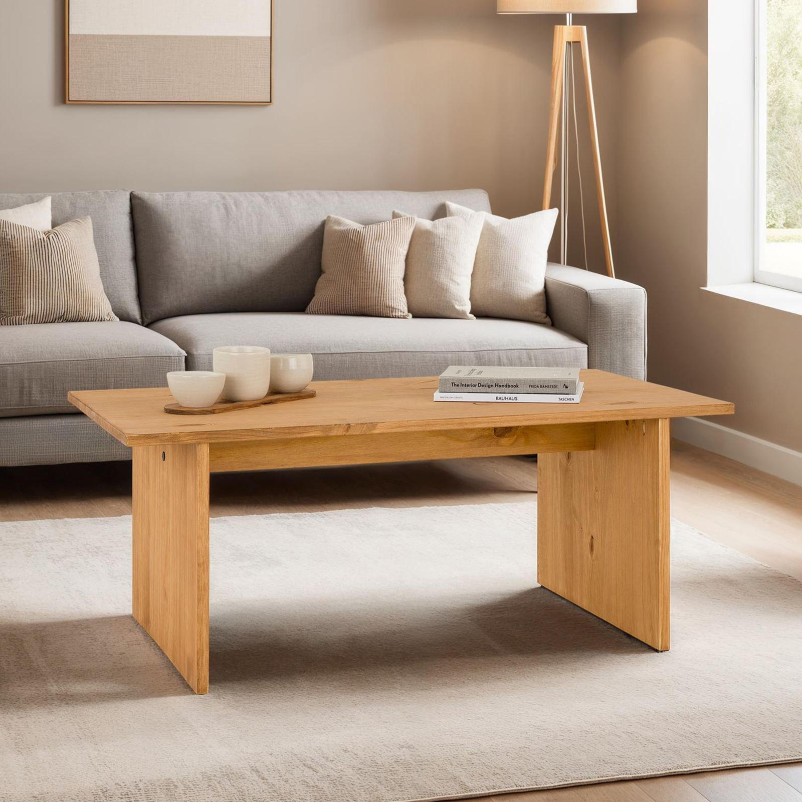 COUCHTISCH SALTO - Kieferfarben, Holz (60/110/45cm) - IDIMEX