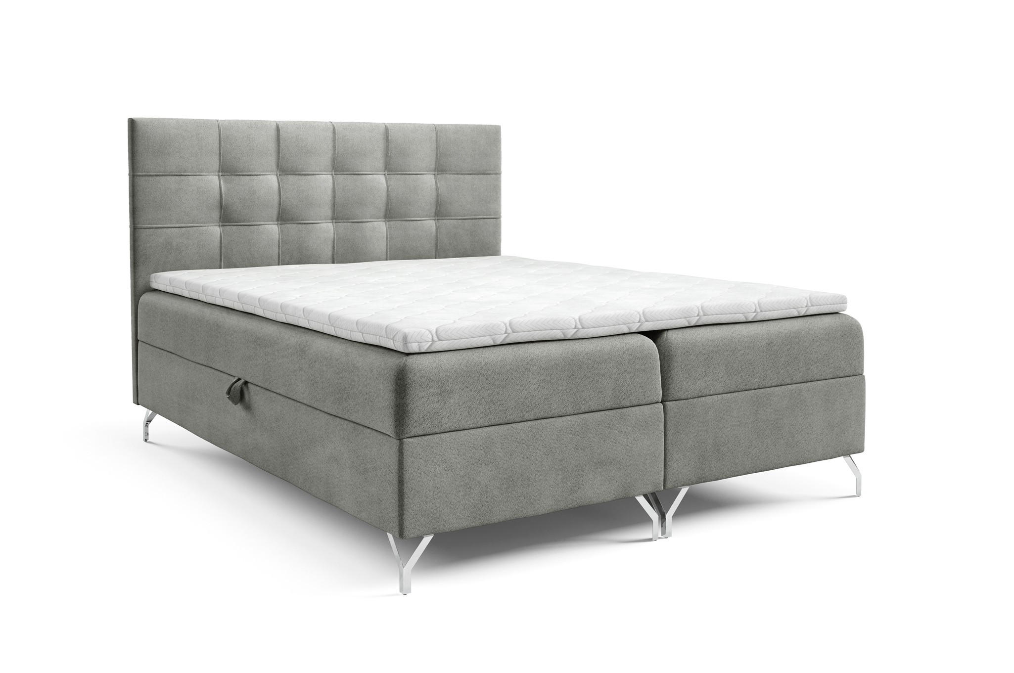 Fun Möbel Boxbett Grau 180x220 cm