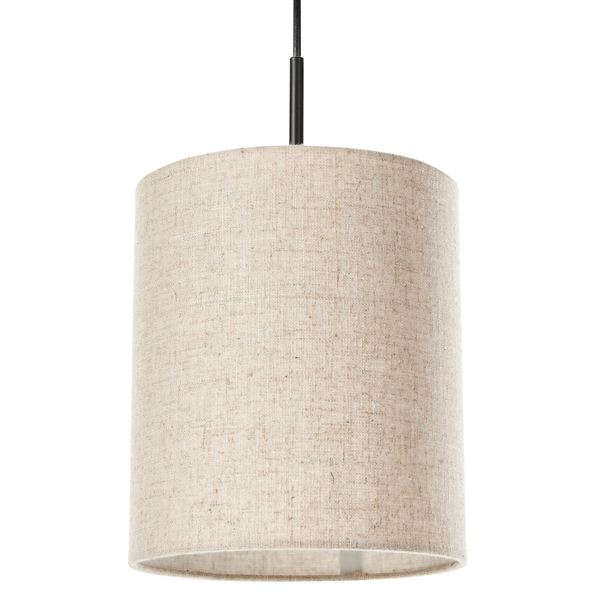 HÄNGELEUCHTE Beige Parguaza - Beige, Textil (42/42/125cm) - Beliani