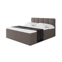 BOXBETT mit Matratze H4 - FAMA - 120x200 cm Braun Quelle - Braun, Holzwerkstoff (120/200cm) - ALTDECOR