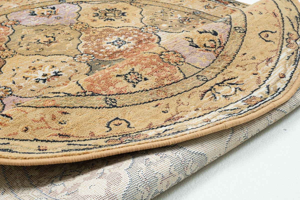 WEBTEPPICH Gabiro 208 200x200 cm - Beige, Textil (200/200cm) - THEKO