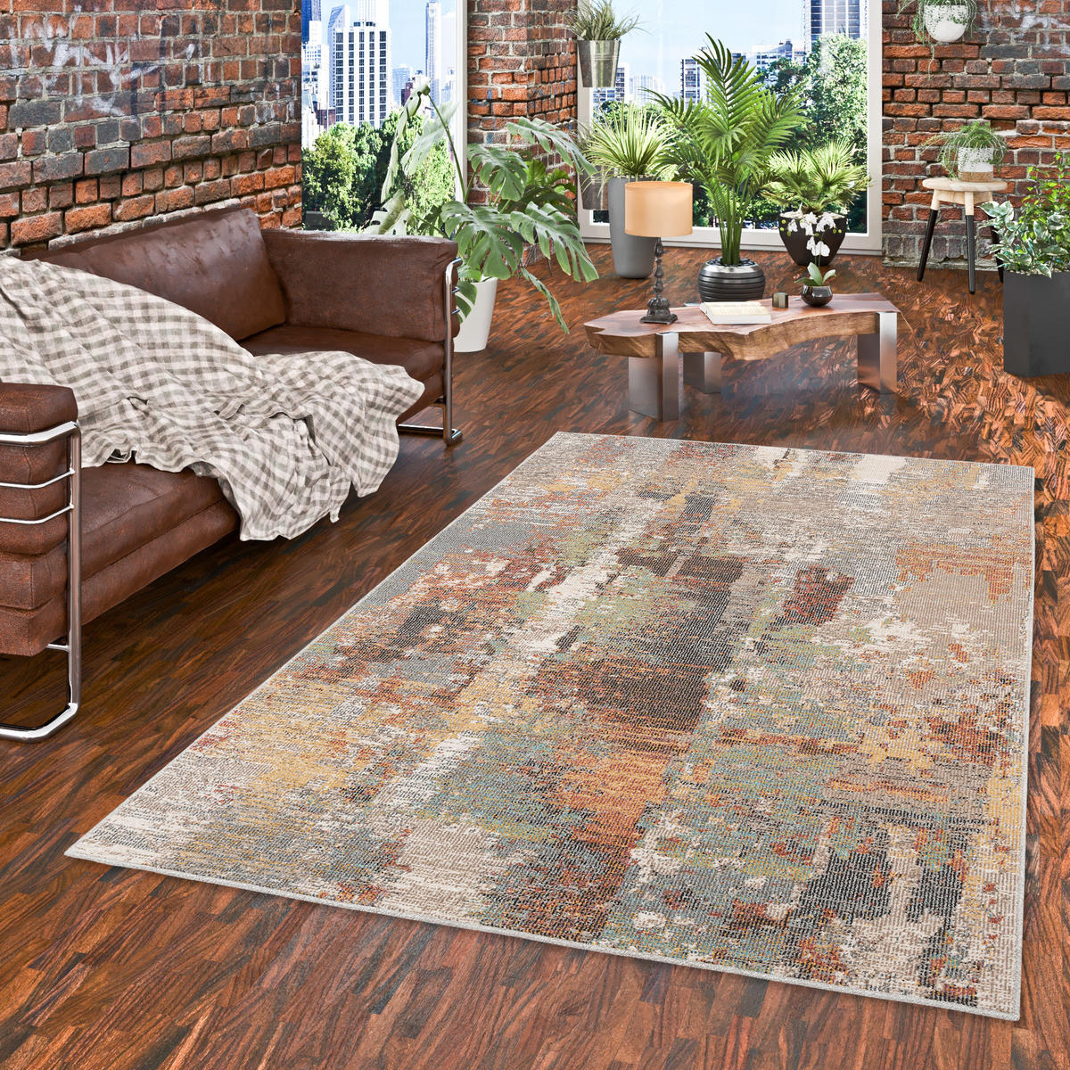 IN- UND OUTDOOR TEPPICH LAGOS VERLAUF - Naturfarben, Textil (120/170cm) - Pergamon