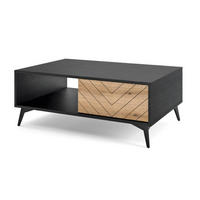 TISCH Braun DIAMO Modern Mit Regalen Mit Metallgestell - Multicolor, Holzwerkstoff (1/68/40cm) - Sepro Meble