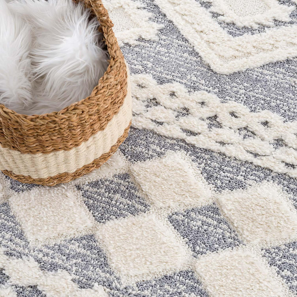 Thumbnail - carpet city Hochflor-Teppich, Textil, Ethno, Rund, 160x160 cm, Oeko-Tex® Standard 100, für Fußbodenheizung geeignet, pfl...