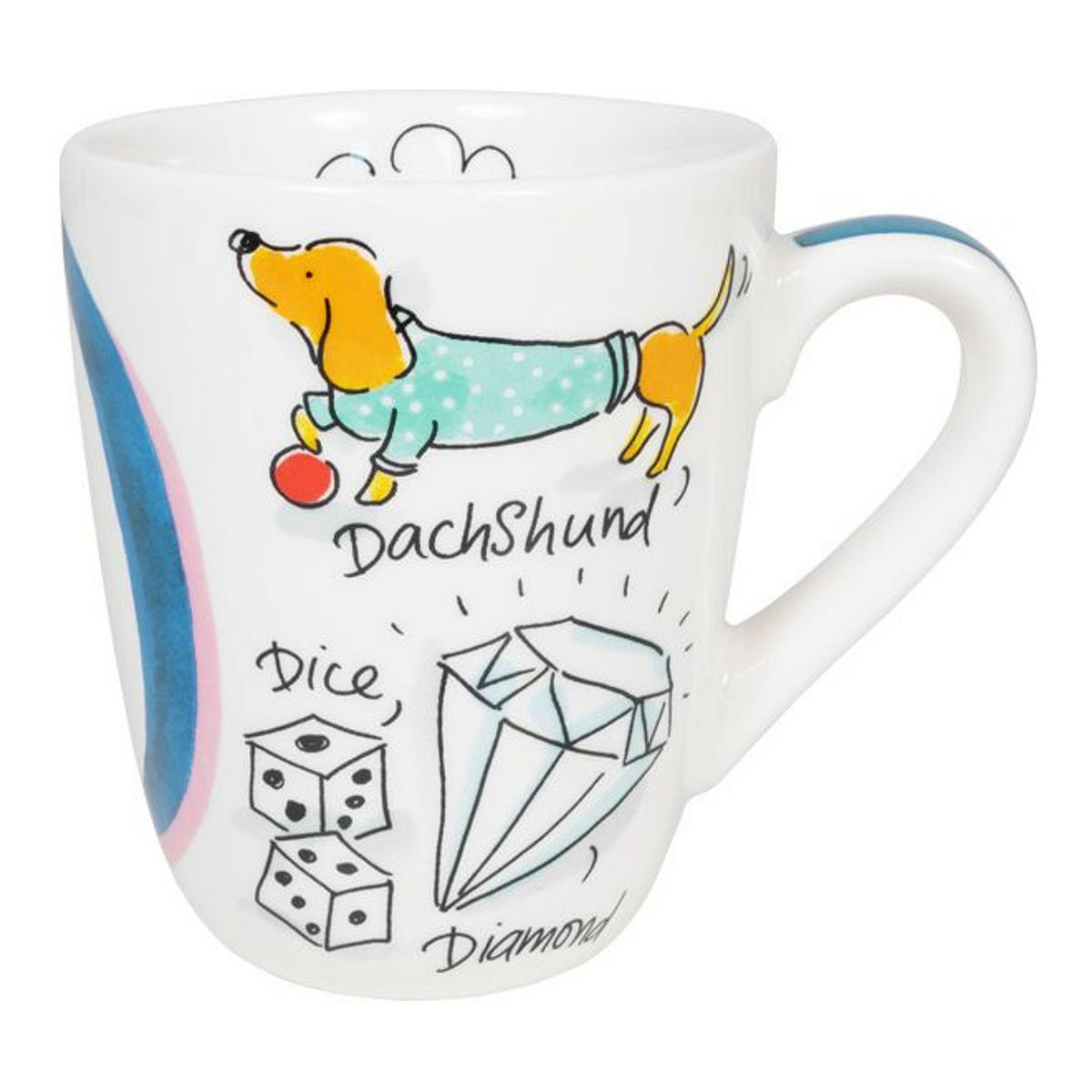 BECHER Liebesbrief D in Bunt - 350 ml - Multicolor, Keramik (0.35L) - Blond Amsterdam
