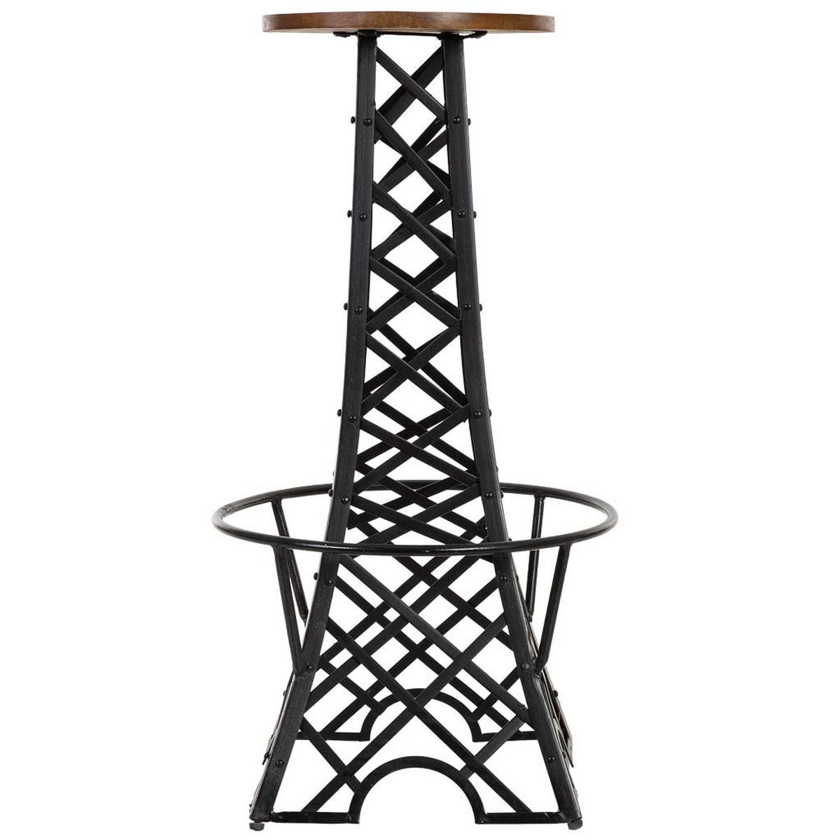 HOCKER, schwarz, 42x80cm - Schwarz, Metall (42/80/42cm) - Wanderlust