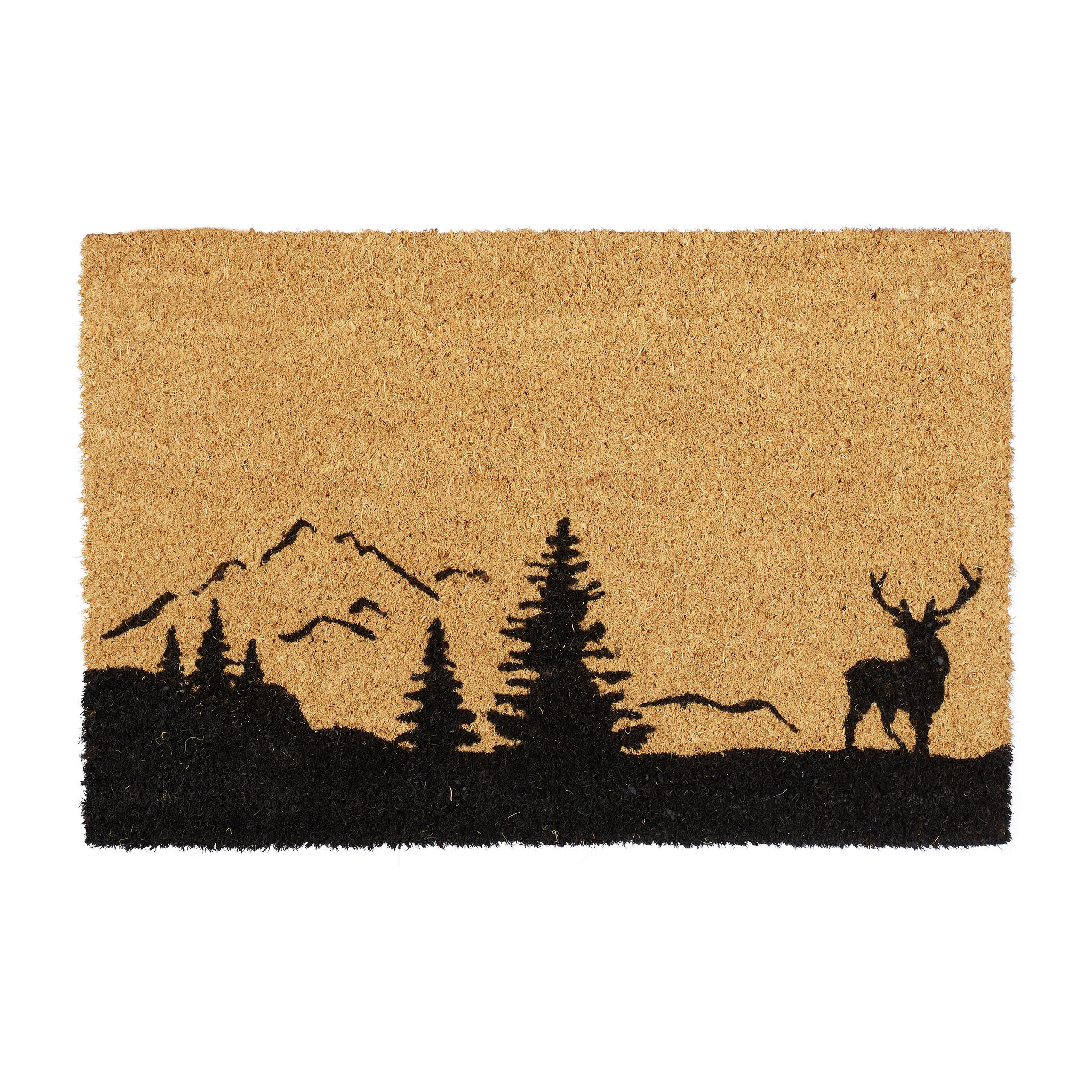 FUSSMATTE - Hellbraun, Kunststoff/Textil (60/40cm) - Relaxdays