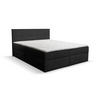 BOXBETT CALIDO mit zwei Bettkästen H2/H3 Matratze und Topper 160 x 200 cm - Schwarz, Holzwerkstoff (160/200cm) - VENASI MÖBEL