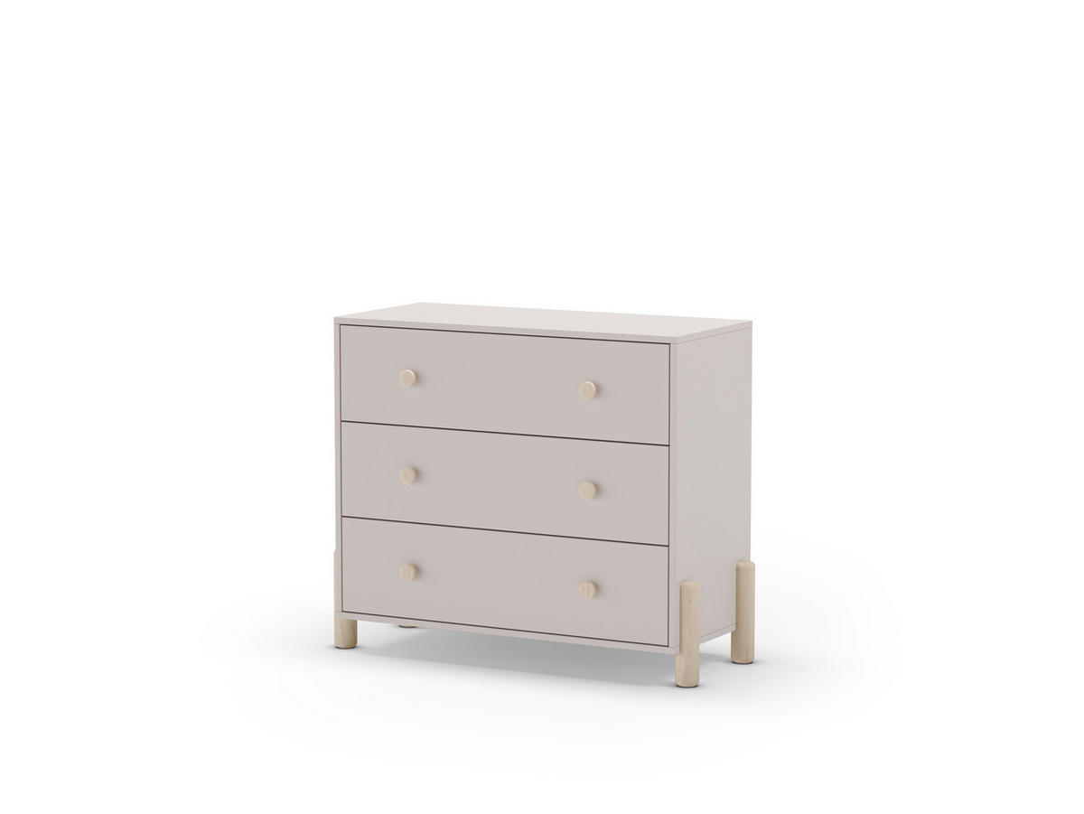 SCHRANK Enola Beige 90/40/80 cm - Beige, Holz (40/80/90cm) - Calicosy