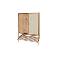 KOMMODE mit REGAL INA Wildeiche - Eiche Bianco, Holz (108/150/46cm) - byoak
