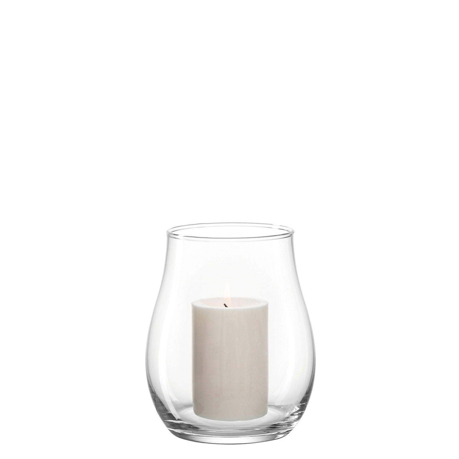 WINDLICHT Esperanza ø 15.3 cm - Transparent, Glas (15.3/18/15.3cm) - Leonardo Living
