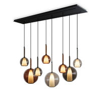 HÄNGELEUCHTE Belluna Mehrfarbig Ø 14/24cm - Multicolor, Glas (24/24/45cm) - s.luce