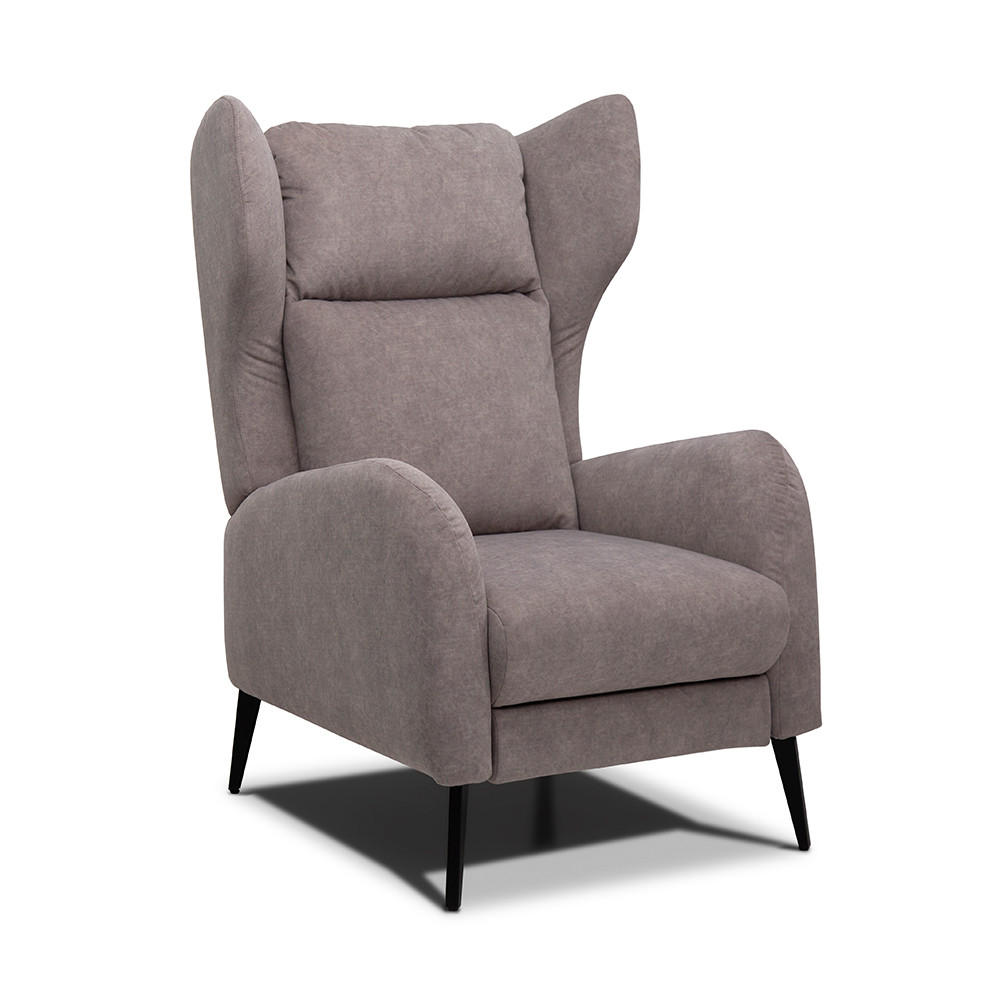 SESSEL Chelsea Grau mit Liegefunktion - Grau, Textil (79/120/95cm) - VitaliSpa