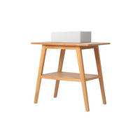 BADMÖBEL mit Einzelwaschbecken - Teakholz - 80 cm - BOBOTSARI - Naturfarben/Weiß, Keramik (55/76/80cm) - Vente-Unique