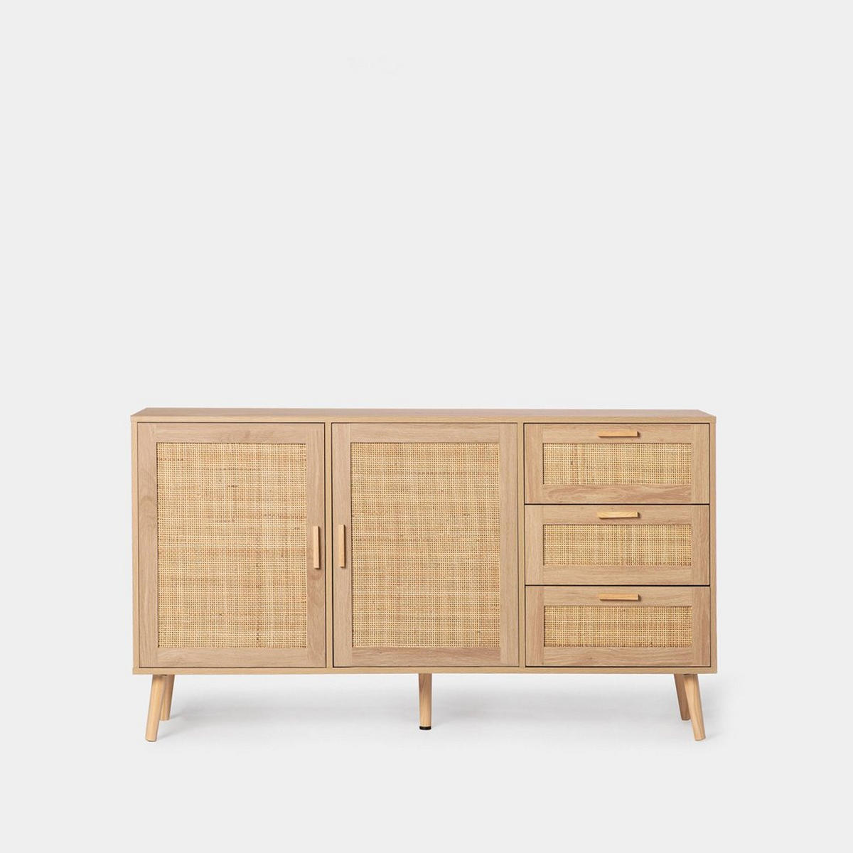 ANRICHTE NIEDRIGE Tahiti Natürlich 148 cm x 79 cm - Naturfarben, Holzwerkstoff (148/79/40cm) - Klast Home