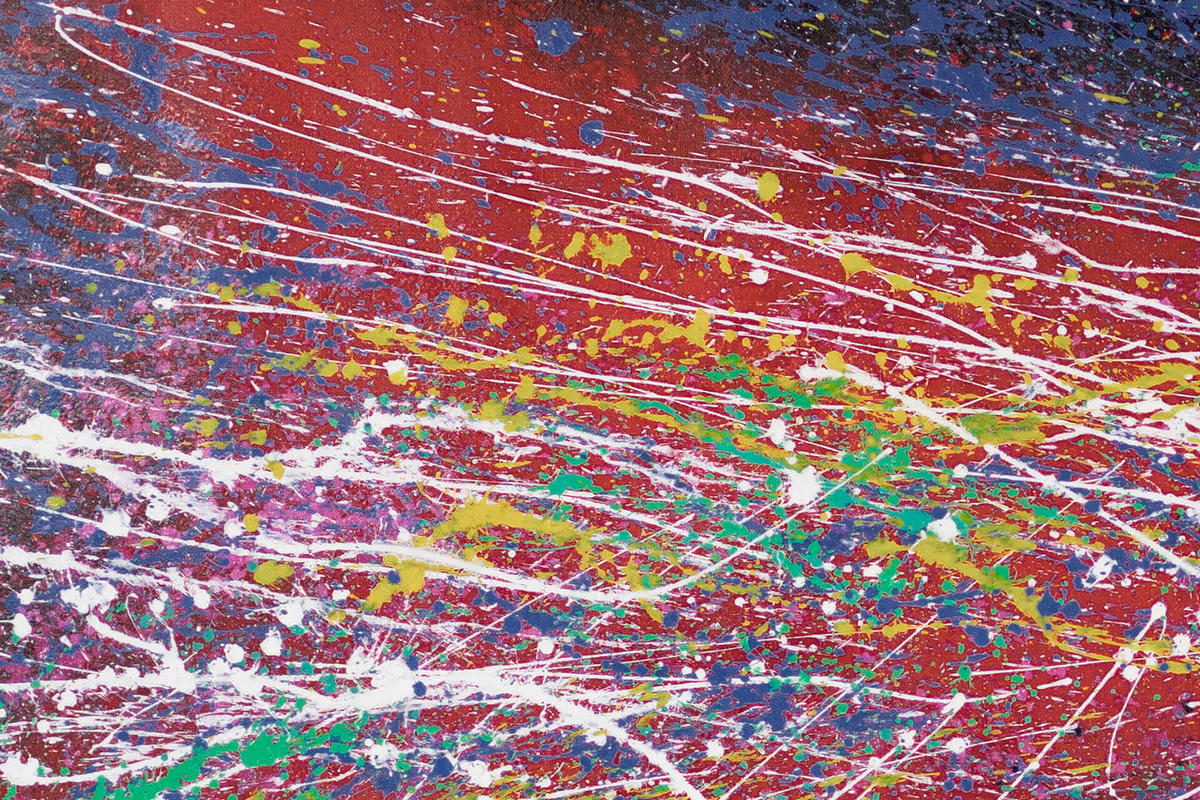 ÖLGEMÄLDE XXL Bunt 200/100 cm - Multicolor, Holz/Textil (6.68/100cm) - KUNSTLOFT
