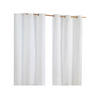 ÖSENVORHANG blickdicht 2er-Set, 117/137 cm - Weiß, Textil (117/137cm) - Homescapes