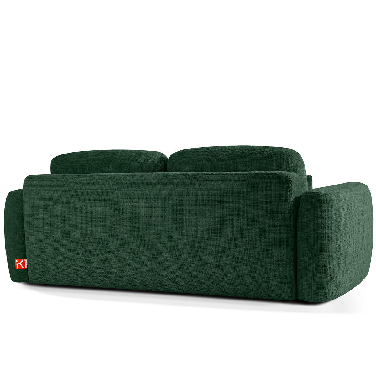 SOFA 3 ELOSA - Grün, Holz/Textil (245/85/115cm) - KONSIMO®