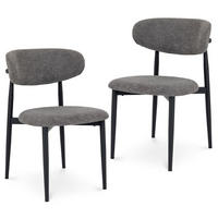 ESSZIMMERSTUHL AZUL 2er-Set grau - Grau, Textil (49/79/48cm) - IDIMEX