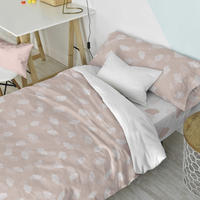 BETTBEZUG set 2 teiliges Clouds Rosa 155x220 cm (Komfortgrösse) - Pink, Textil (155/220cm) - Happy Friday