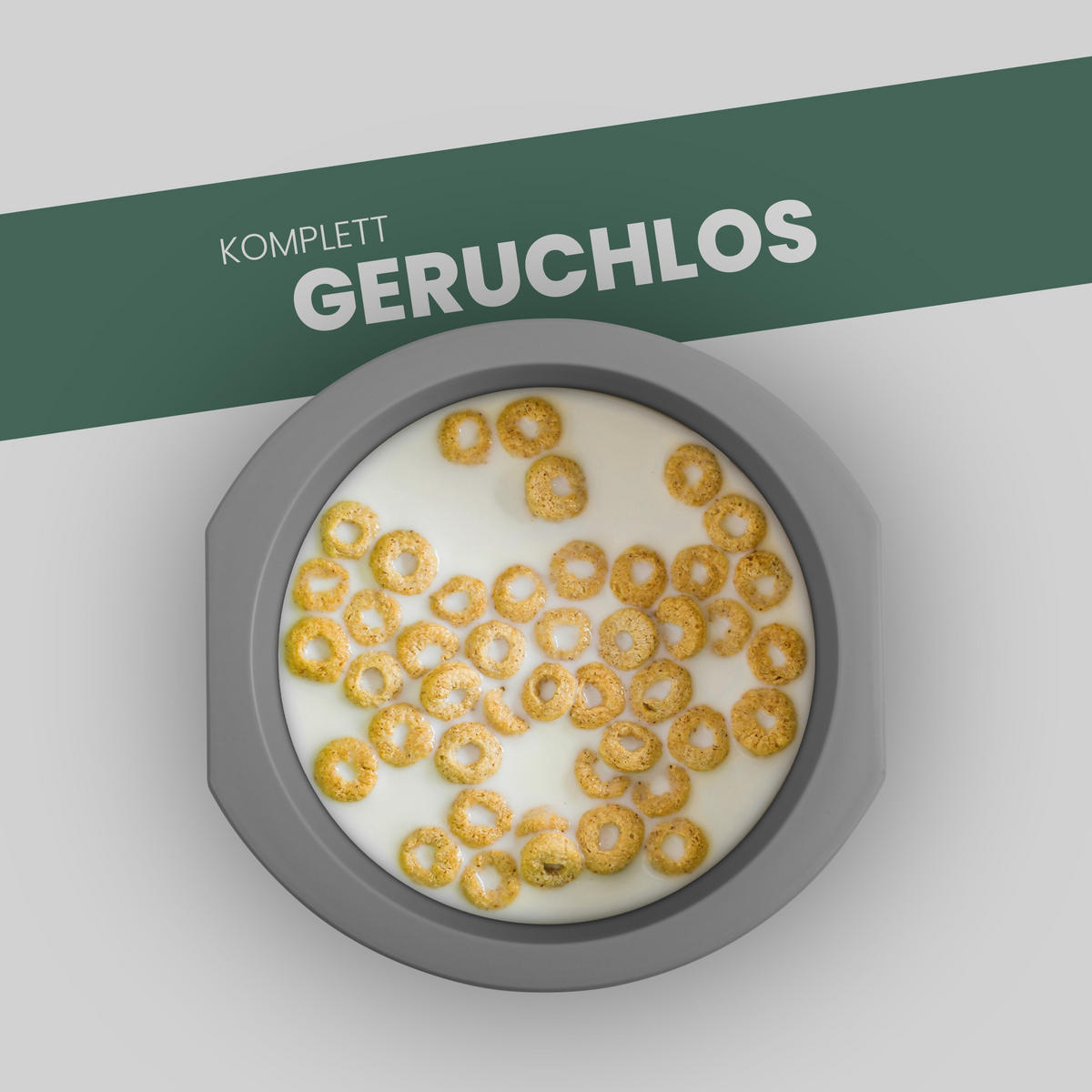 SCHÜSSEL Kunststoff Ø15,5 cm Grau 4er-Pack - Grau, Kunststoff