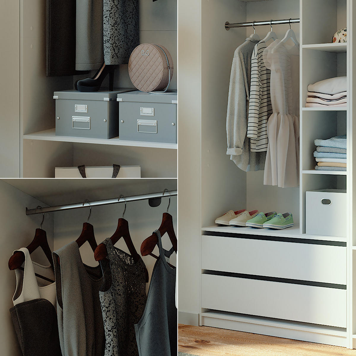 ŠATNÍ SKŘÍŇ Elmo Bílá - bílá, kompozitní dřevo (180/200/50cm) - Vicco