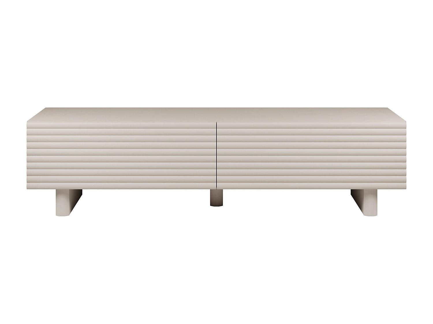 TV-BOARD - 180 cm x 36.8 cm - Holz, Platte - Beige - LUDIMA - Beige, Holz (180/46.1/36.8cm) - Vente-Unique