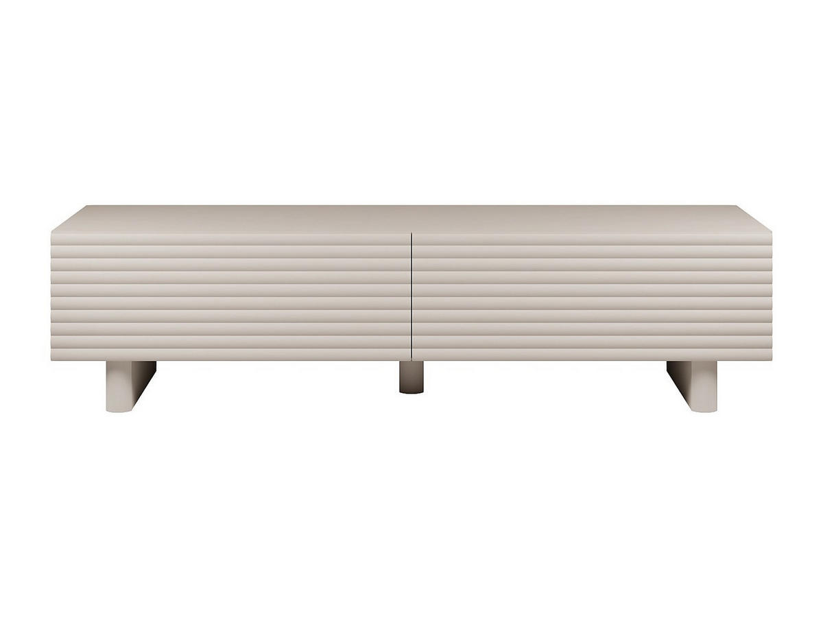 TV-MÖBEL mit 2 Türen - MDF - 180 cm - Beige - LUDIMA - Beige, Holz (180/46.1/36.8cm) - Vente-Unique