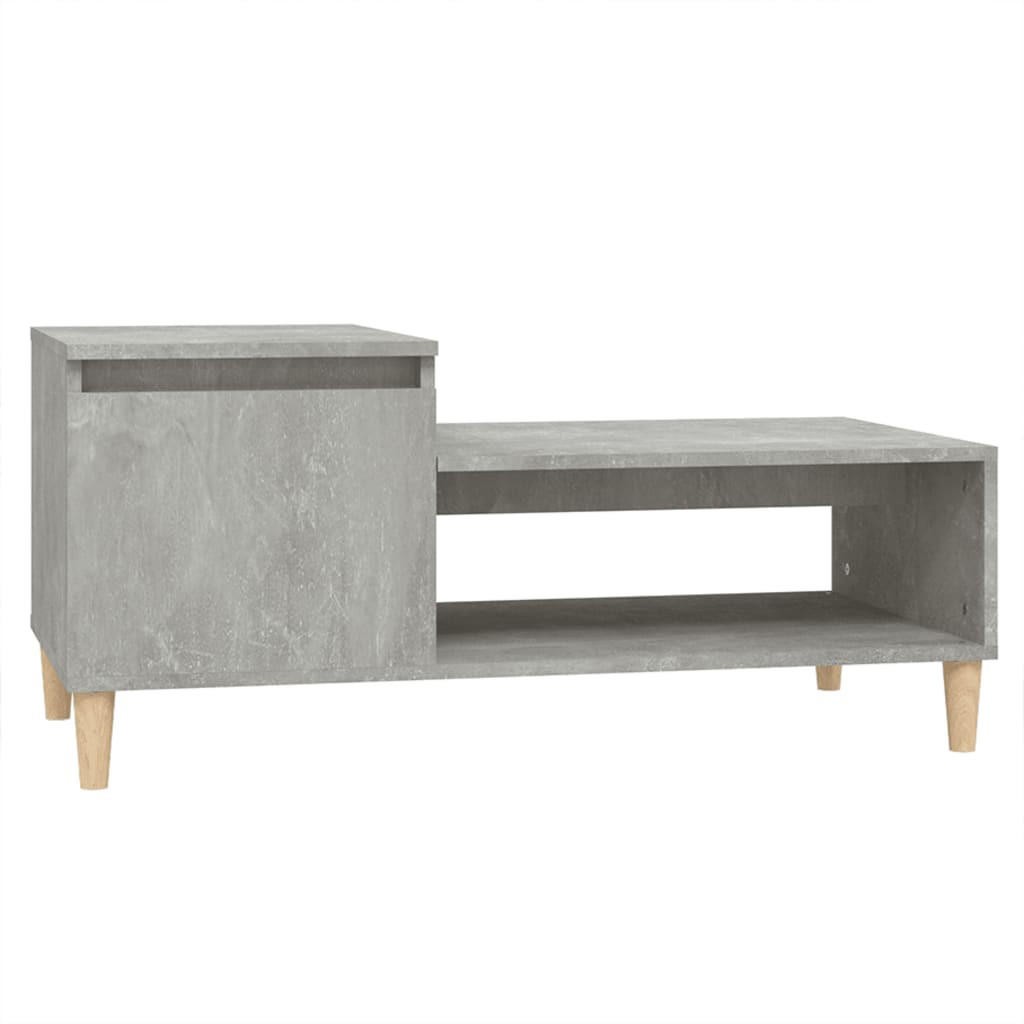 COUCHTISCH Betongrau 100x50x45 cm Holzwerkstoff - Grau, Holzwerkstoff (100/50/45cm) - furnicato