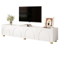 TV-SCHRANK mit 4 Türen 180 x 35 x 40 cm Weiß - Weiß, Holzwerkstoff (35/40/180cm) - Beauniv