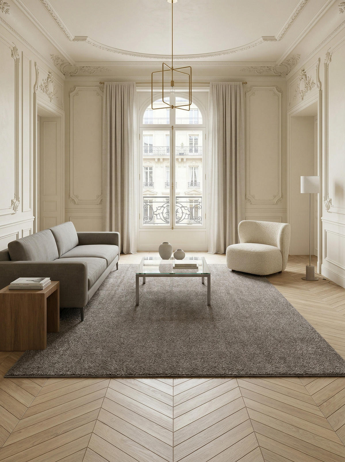 TEPPICH Flur Einfarbig Pflegeleicht Waschbar Wohnzimmer OEKO-TEX Mokka 280x370 cm Gekettelt – MAIN - Braun, Textil (280/370cm) - KADIMA DESIGN