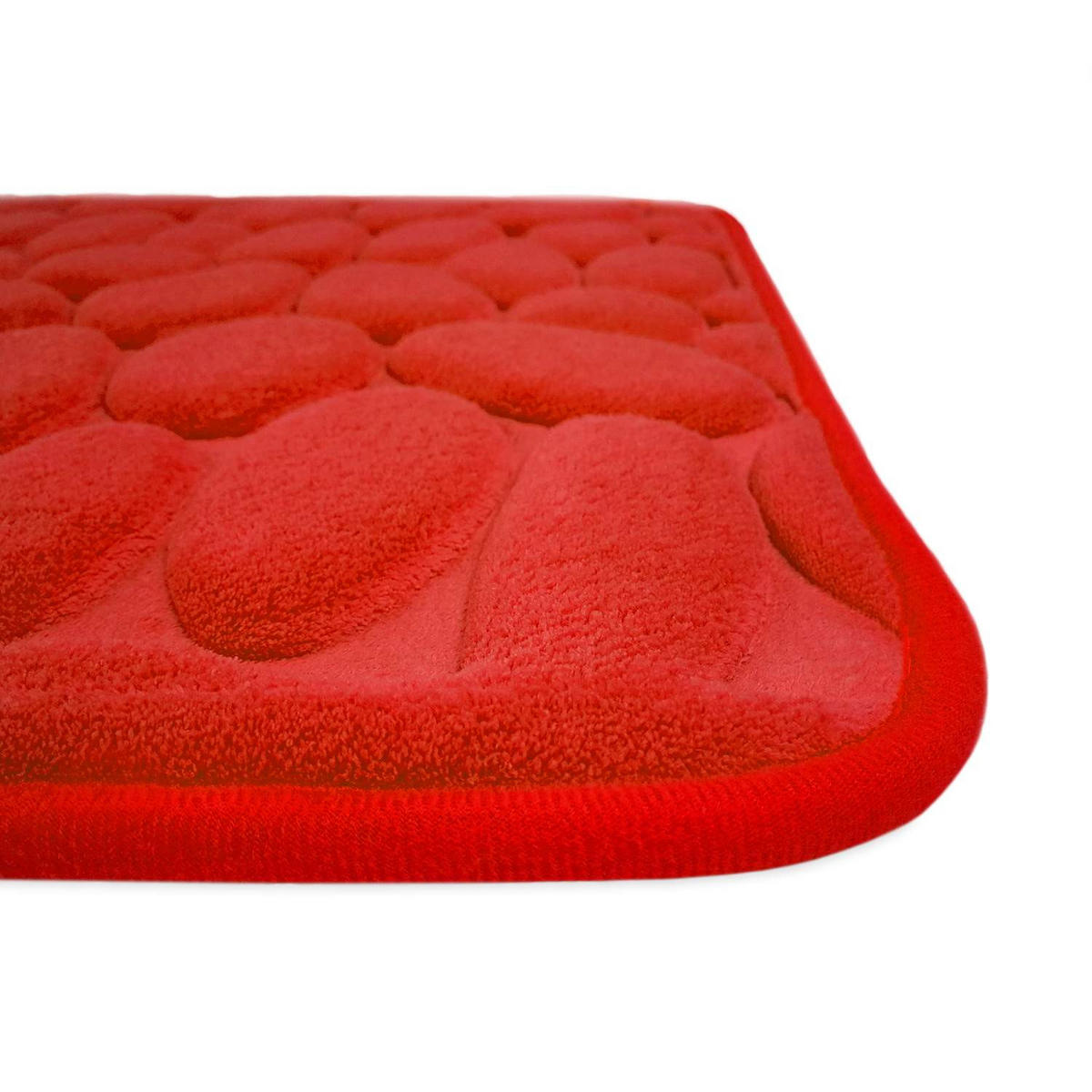 MEMORYSCHAUM BADEMATTE LONDON - Rot, Textil (50/80cm) - WohnDirect