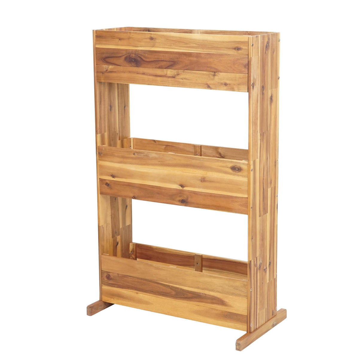 PFLANZKASTENREGAL Braun - Braun, Holz (71/115/40cm) - MCW