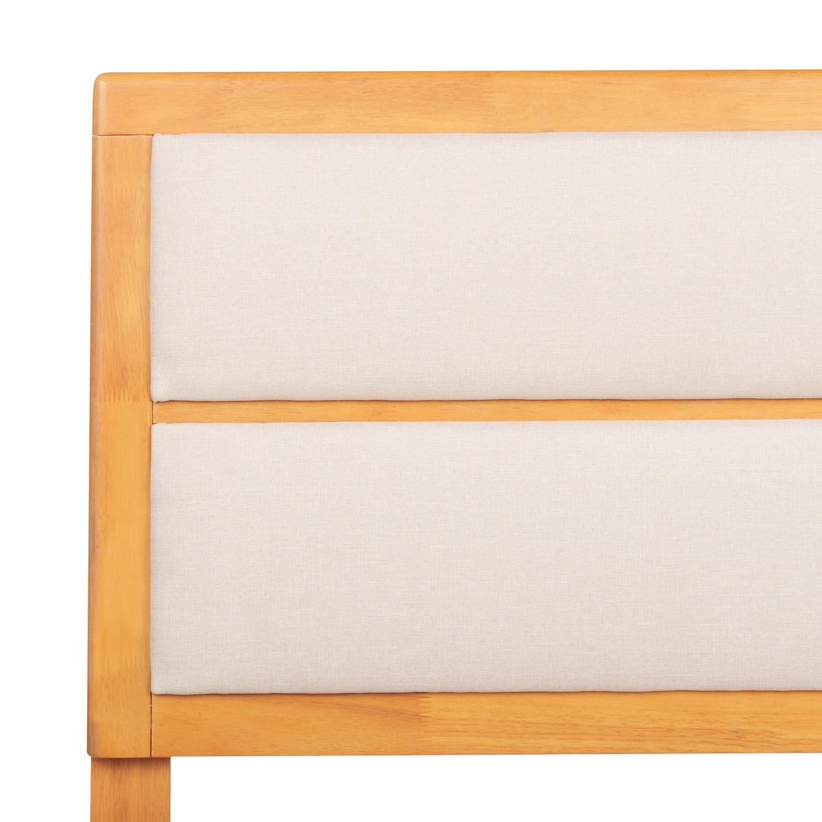 BETT mit Lattenrost 180x200 cm Heller Holzfarbton Poissy - Hellbraun, Holzwerkstoff (180/200cm) - Beliani