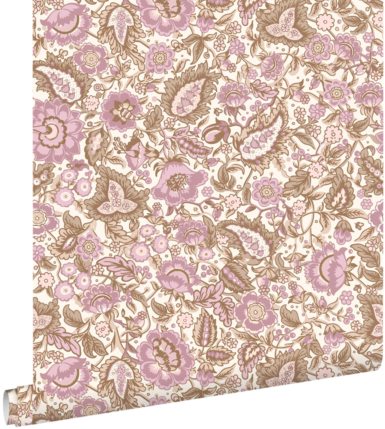 TAPETE Blumenmuster 50 x 900 cm - Lila, Papier (50/900cm) - ESTAhome