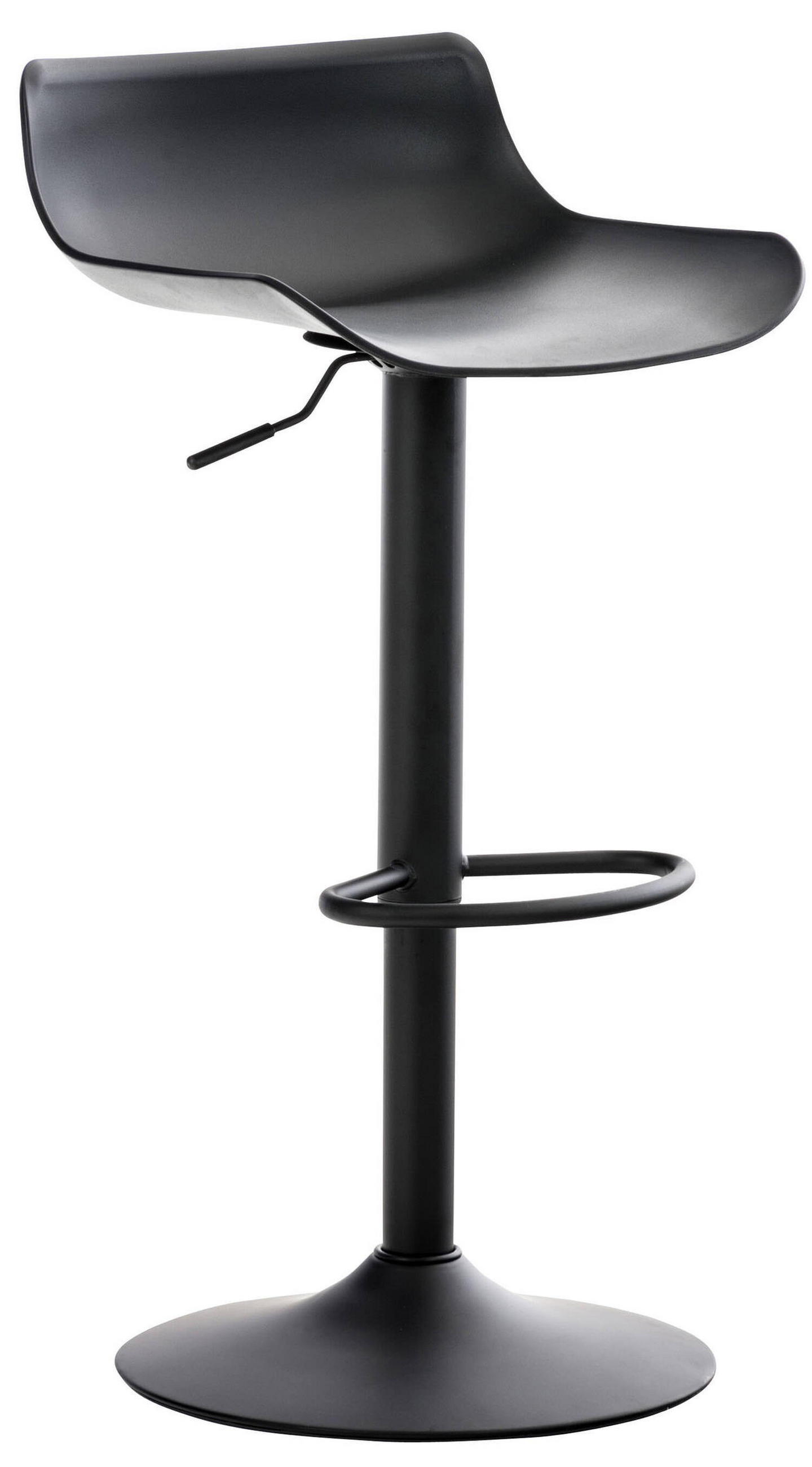 BARHOCKER Averna, Gestell Metall, Kunststoff Schwarz - Schwarz, Kunststoff/Textil (43/96/44cm) - TPFLiving