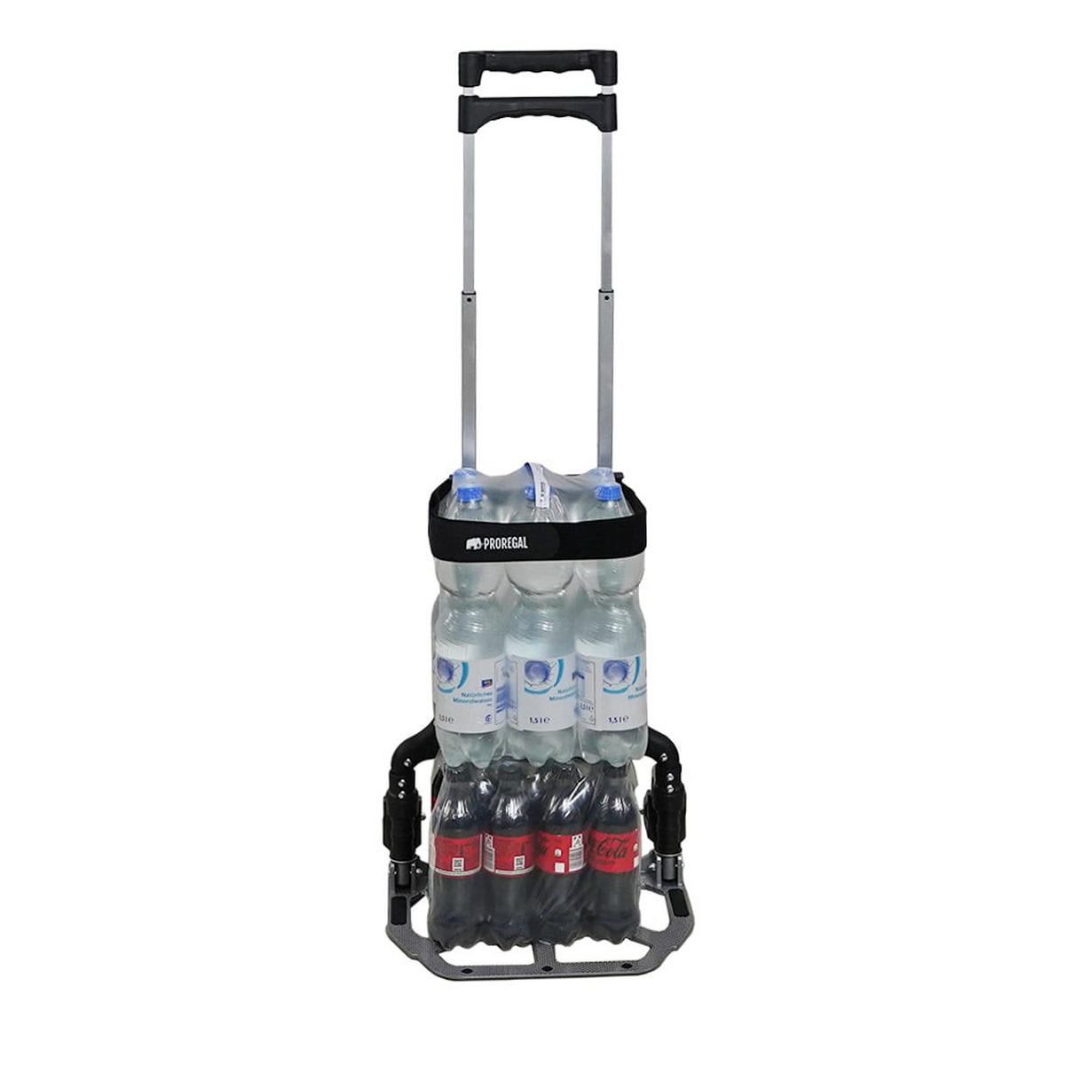 SACKKARRE Elephant klappbar 110x39x42cm Traglast 70kg AluminiumrahmenTRR Fachgummiräder Silber - Silberfarben, Metall (42/39/110cm) - PROREGAL