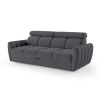SOFA Franec Anthrazit - Anthrazit, Textil (227/86/99cm) - Pillovely