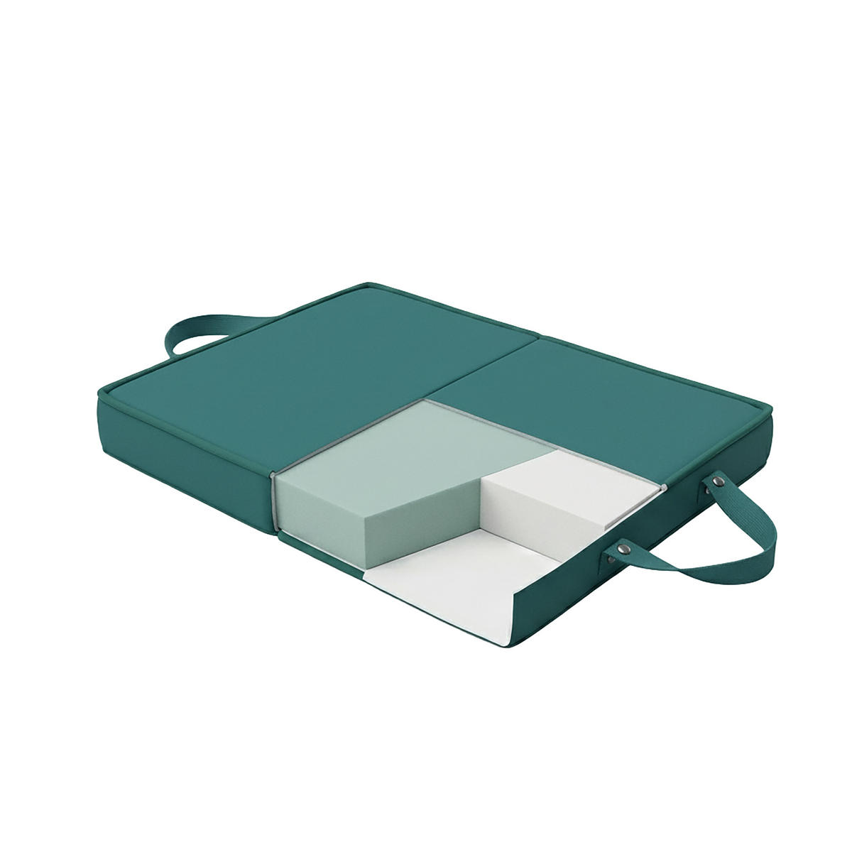 PODLOŽKA na kolená - tmavozelená, textil (61/34cm) - Relaxdays