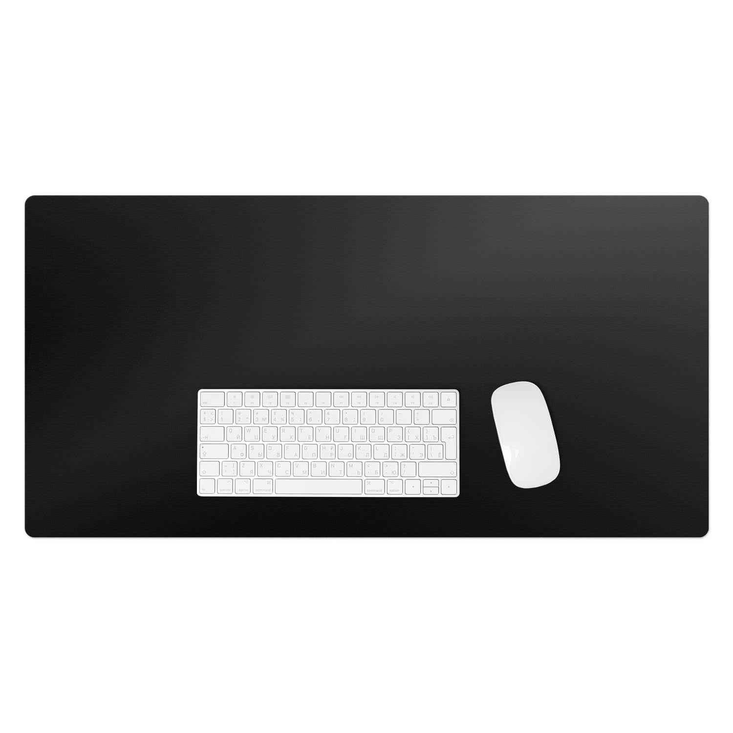 SCHREIBTISCHUNTERLAGE 90x45 cm Schwarz - Schwarz, Kunststoff (1.6/90/45cm) - Wallfluent