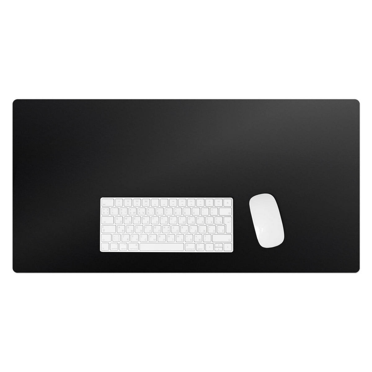 SCHREIBTISCHUNTERLAGE 90x45 cm Schwarz - Schwarz, Kunststoff (1.6/90/45cm) - Wallfluent