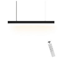 LED závěsné světlo Revord 106,5/7,5/3,3 cm - černá, kov (106.5/7.5/3.3cm) - Nettlife