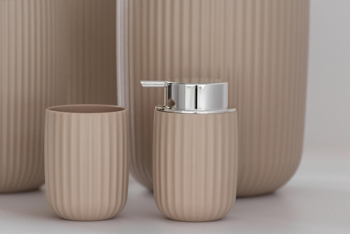 SEIFENSPENDER Agropoli 9/7,5/12,5 cm - Beige, Kunststoff (7.5/12.5/9cm) - Wenko