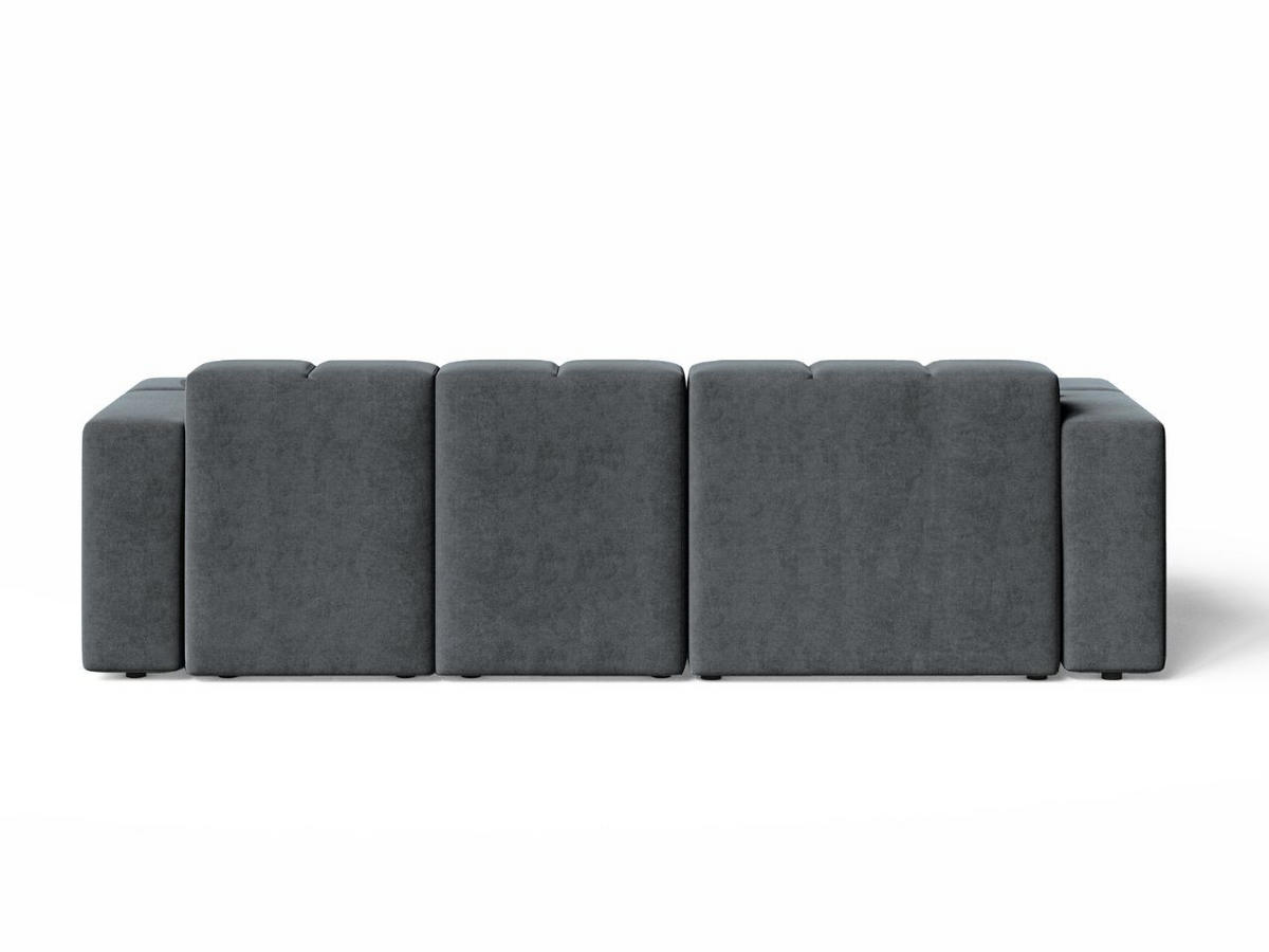 ECKSOFA Loppo Dunkelgrau Links - Dunkelgrau, Holz/Textil (265/180cm) - Graingold