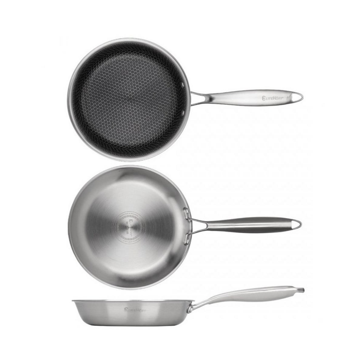 PFANNE Silber 26/26/5.3 cm 62957 - Silberfarben, Metall (26cm) - Elitehoff