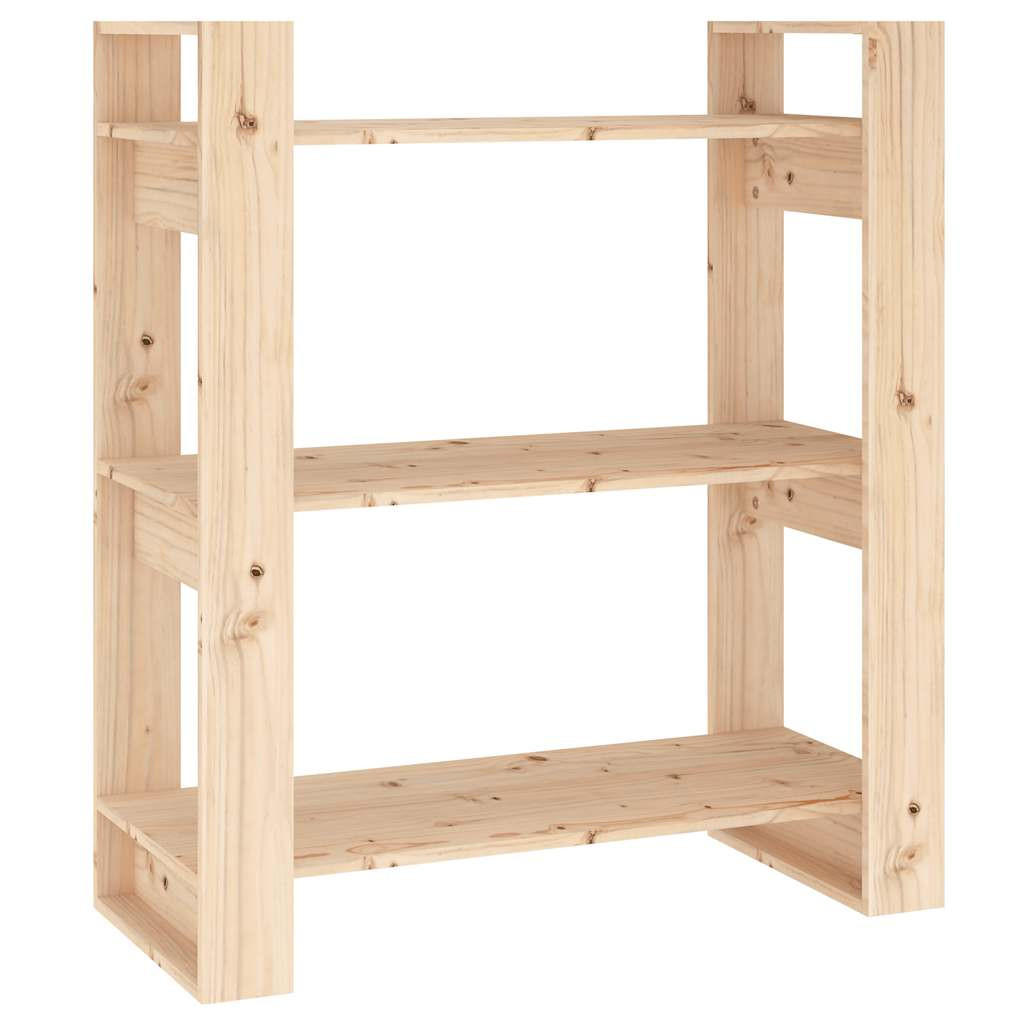 vidaXL Bücherregal/Raumteiler Braun 80x91x35 cm