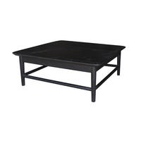 COUCHTISCH quadratisch aus Mangoholz 100cm, schwarz - Schwarz, Holz (100/100/38cm) - Giga Meubel